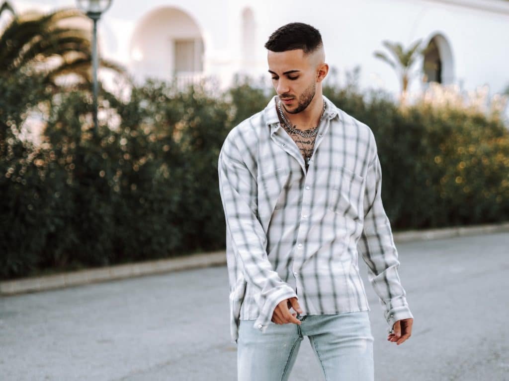 Checked Shirt with Neutral Chinos